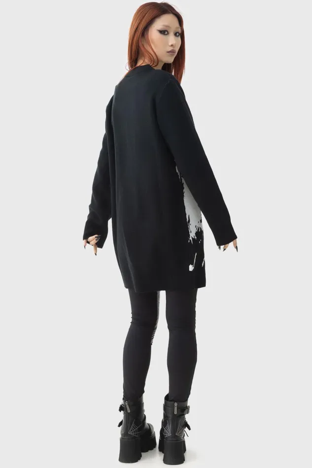 Killstar Sweaters Women Ghost With The Most Intarsia Sweater