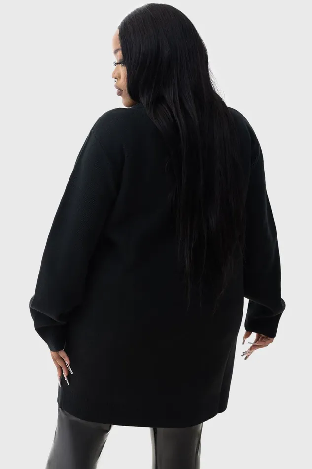 Killstar Sweaters Women Ghost With The Most Intarsia Sweater