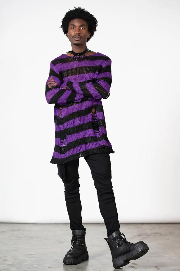 Killstar Sweaters Women Hazed Out Knit Sweater