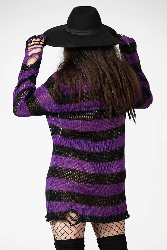 Killstar Sweaters Women Hazed Out Knit Sweater