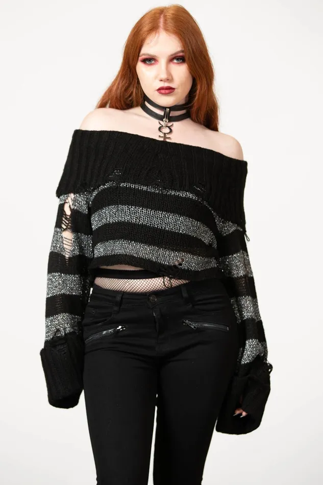 Killstar Sweaters Women Meteor Knit Sweater
