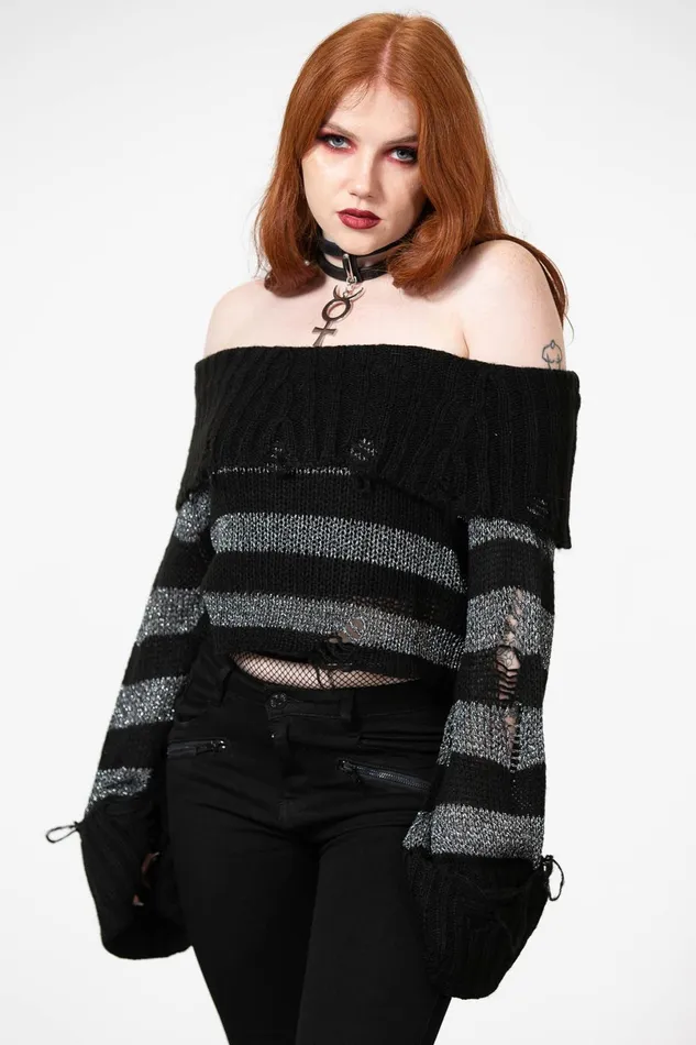 Killstar Sweaters Women Meteor Knit Sweater