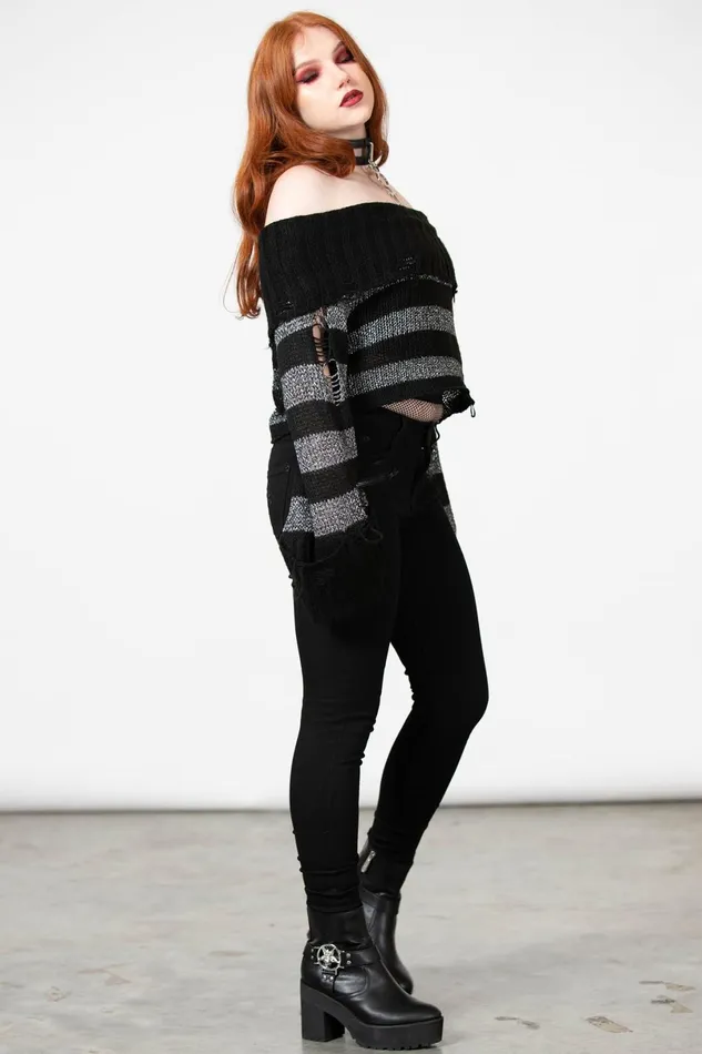Killstar Sweaters Women Meteor Knit Sweater