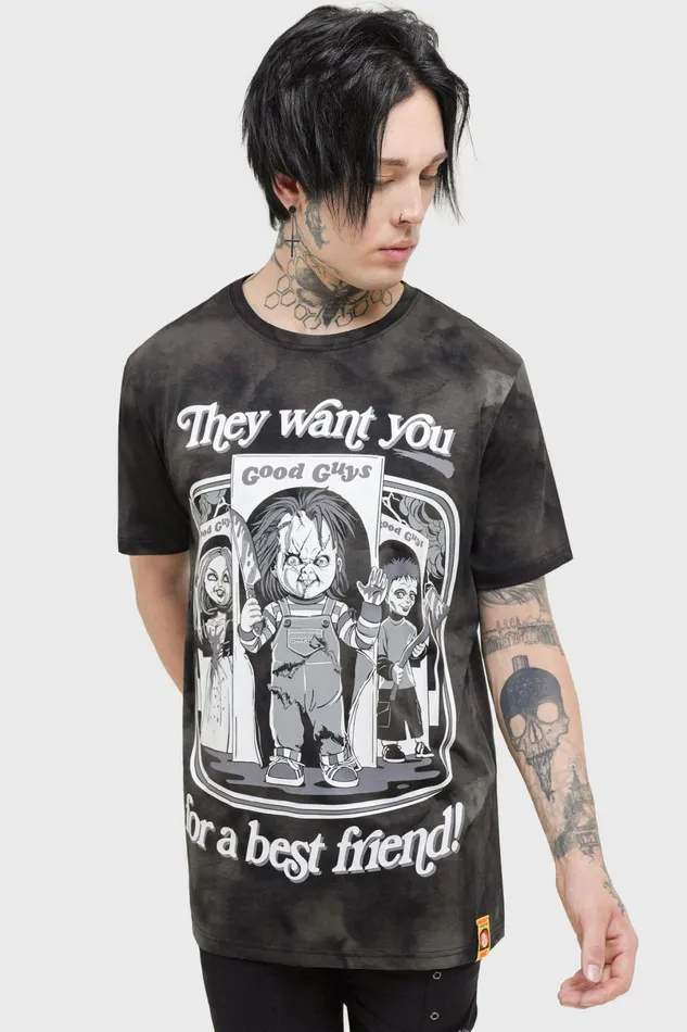 Killstar TShirts and Vests Men Hey There Friend TShirt