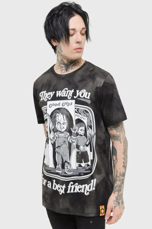 Killstar TShirts and Vests Men Hey There Friend TShirt