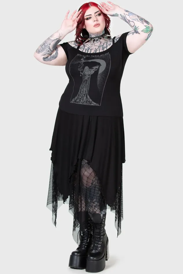 Killstar TShirts and Vests Women Lights Out Top