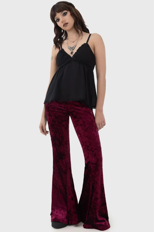 Killstar Trousers and Jeans Women Laced Death Flares