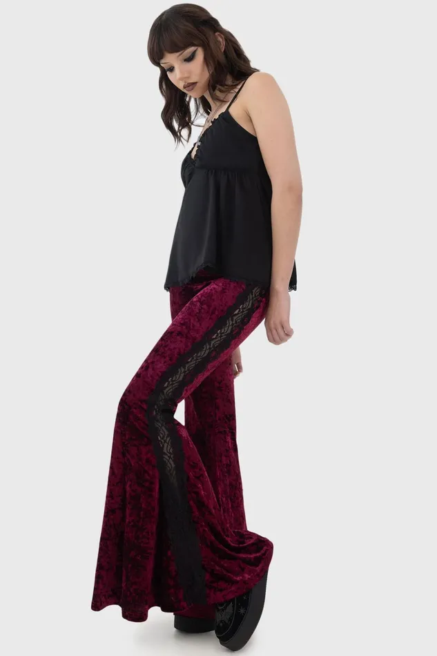 Killstar Trousers and Jeans Women Laced Death Flares
