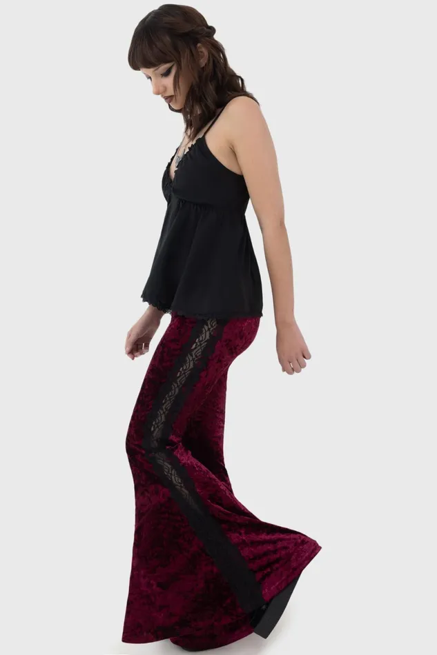 Killstar Trousers and Jeans Women Laced Death Flares