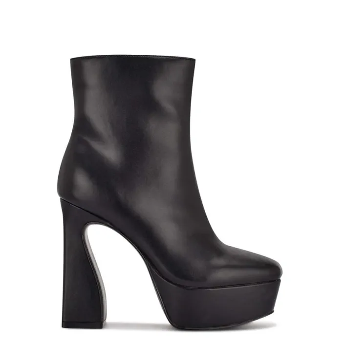 Klinda Platform Booties Black Women Nine West Boots and Booties