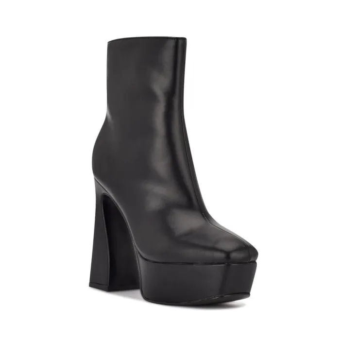 Klinda Platform Booties Black Women Nine West Boots and Booties