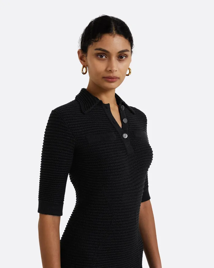 Knitwear Akilah Black Crochet Dress Black Safiyaa Women