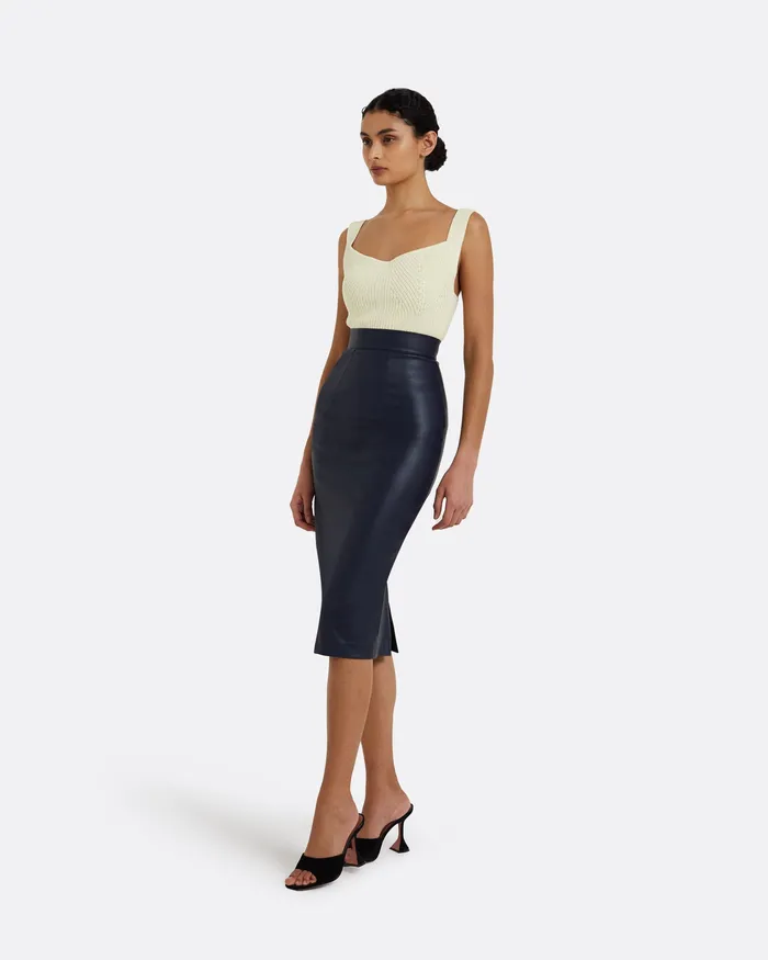 Knitwear Amal Ivory Crochet Top Ivory Safiyaa Women