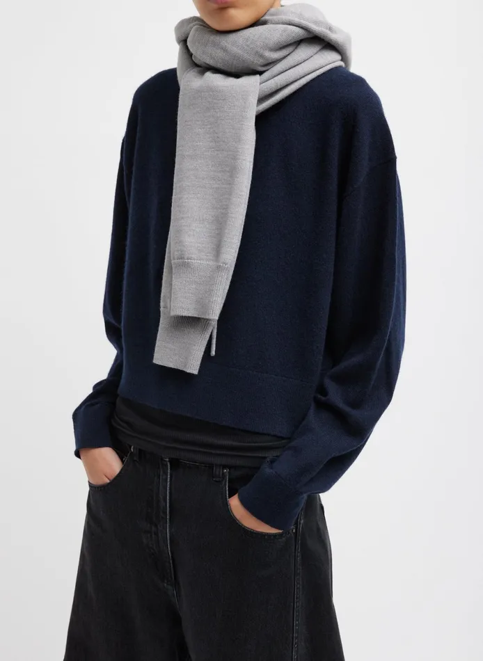 Knitwear and Sweatshirts Women Tibi Light Weight Airy Extrafine Wool Hooded Scarf