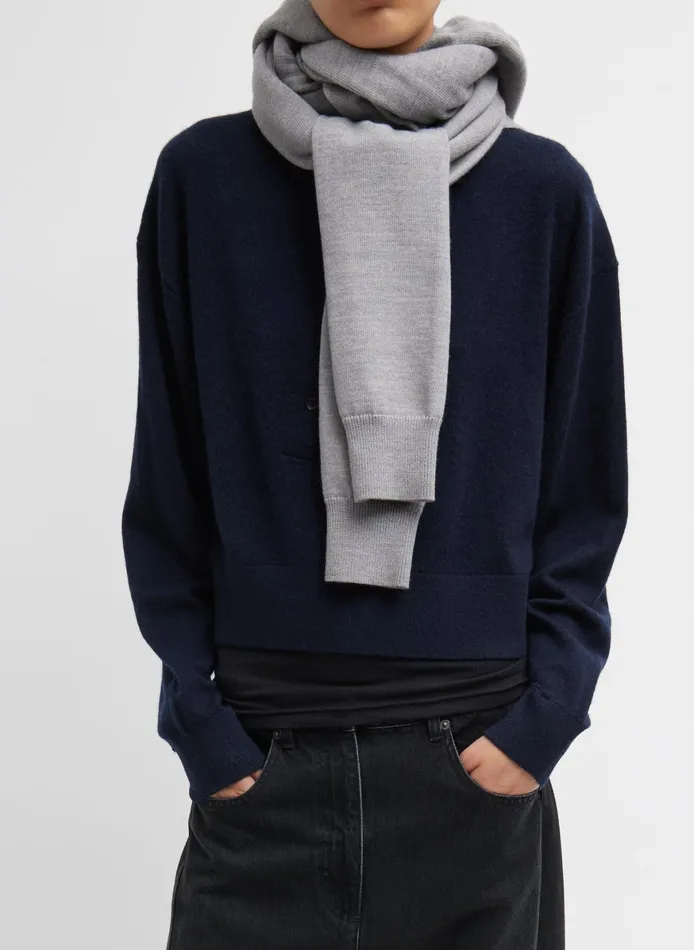 Knitwear and Sweatshirts Women Tibi Light Weight Airy Extrafine Wool Hooded Scarf