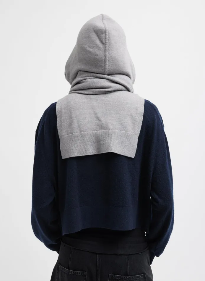 Knitwear and Sweatshirts Women Tibi Light Weight Airy Extrafine Wool Hooded Scarf