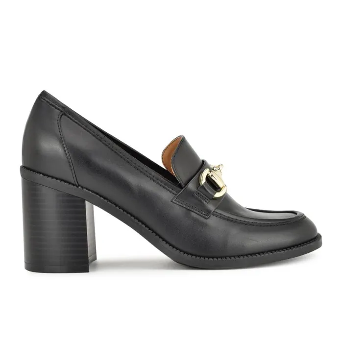 Koolo Casual Moc Loafers Black Women Nine West Heels