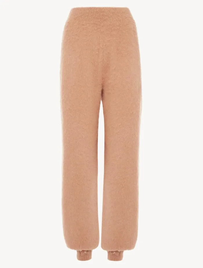 La Perla Alpaca Blend Trousers In Camel Women Loungewear