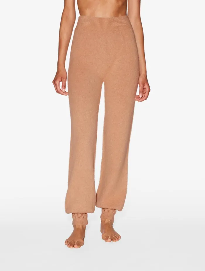 La Perla Alpaca Blend Trousers In Camel Women Loungewear