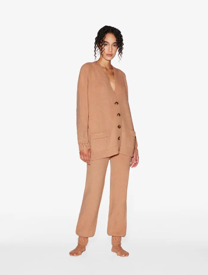 La Perla Alpaca Blend Trousers In Camel Women Loungewear
