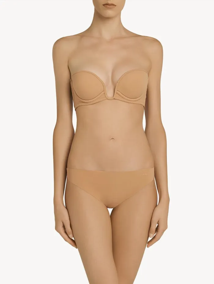 La Perla Amarettocoloured Underwired Padded Bandeau Ubra Women Bandeau