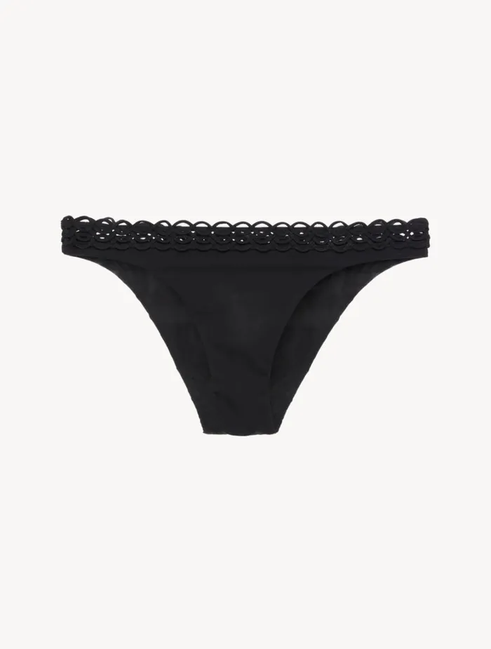 La Perla Bikini Brief In Black With Soutache Women Bikinis