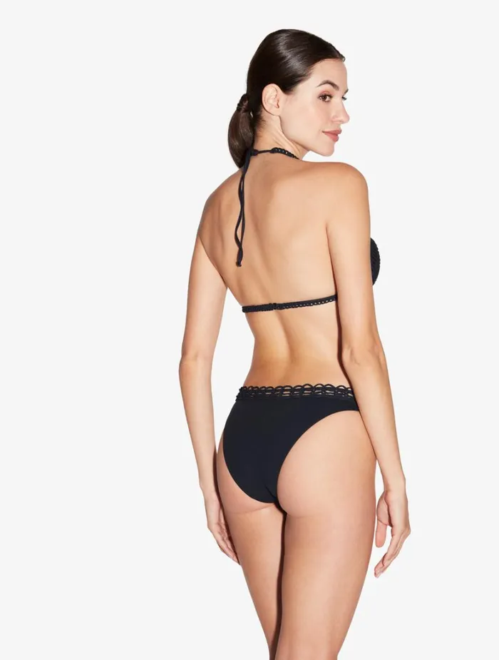 La Perla Bikini Brief In Black With Soutache Women Bikinis