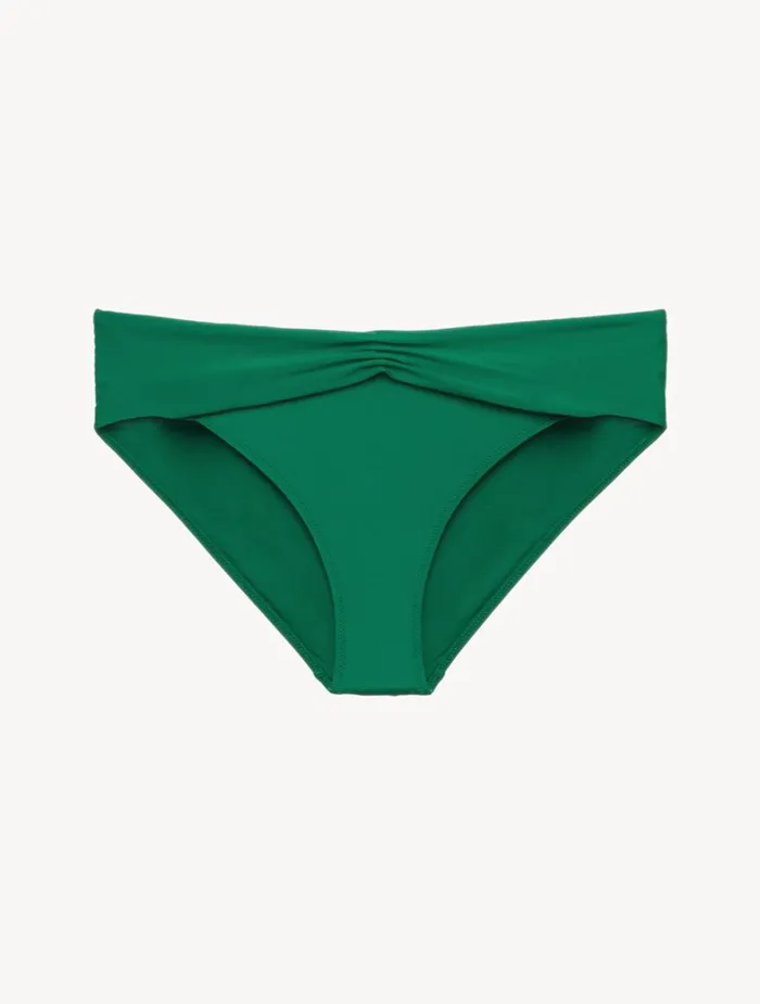 La Perla Bikini Brief In Green With Draped Waist Women Bikinis