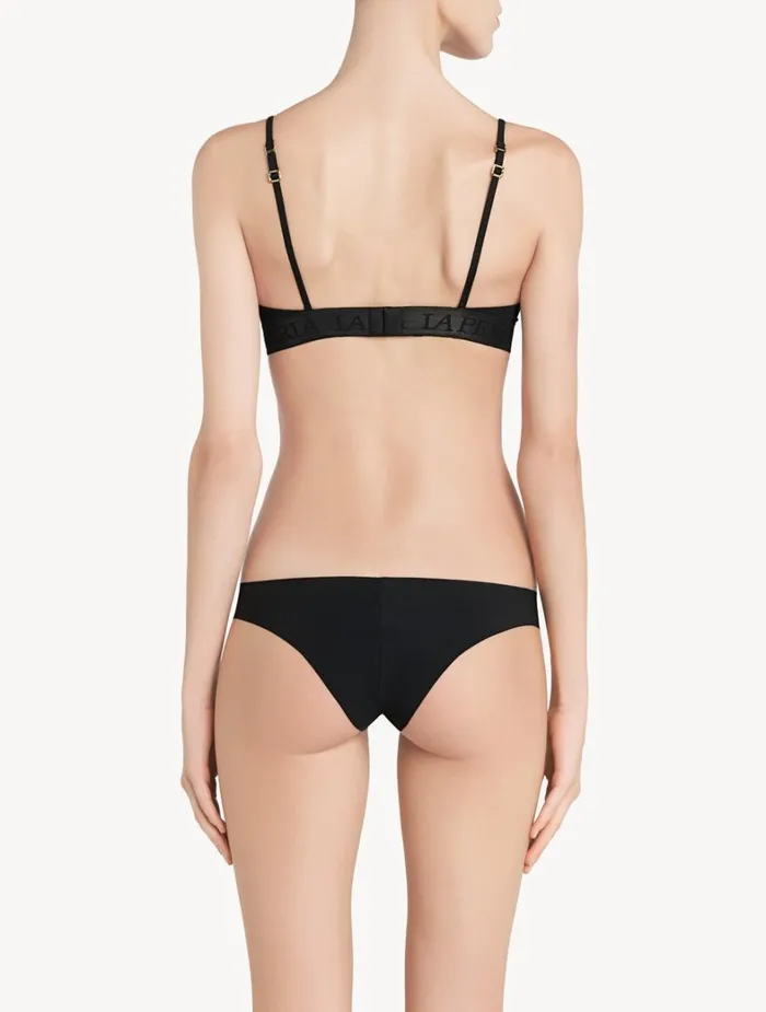 La Perla Black Nonwired Padded Triangle Vbra Women Bralette