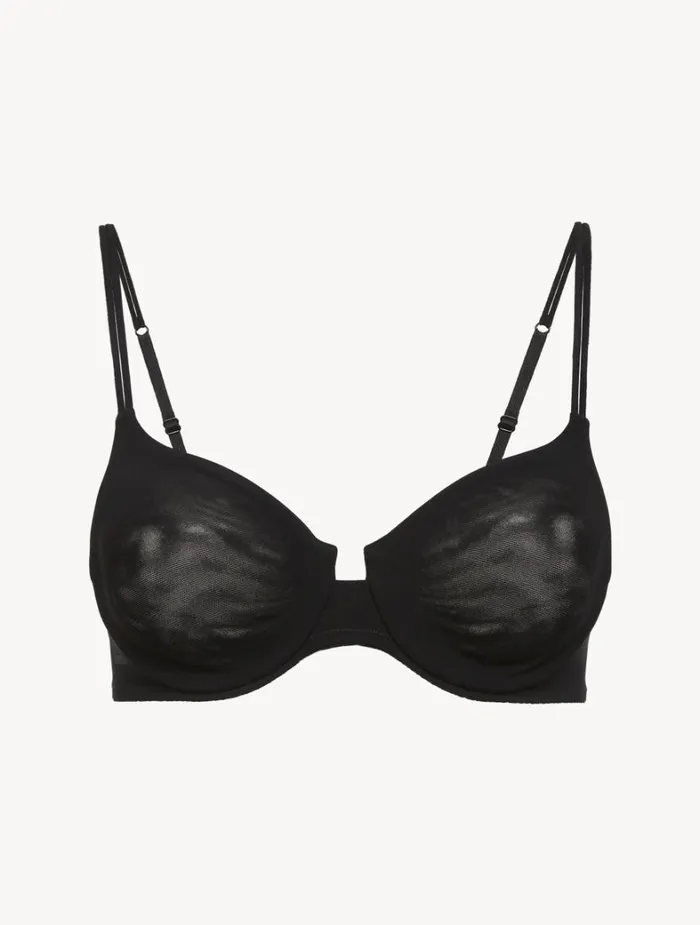 La Perla Black Underwired Bra In Nylon Women Tshirt