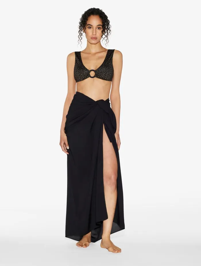 La Perla Bralette Bikini Top In Dark Green And Black Women Bikinis