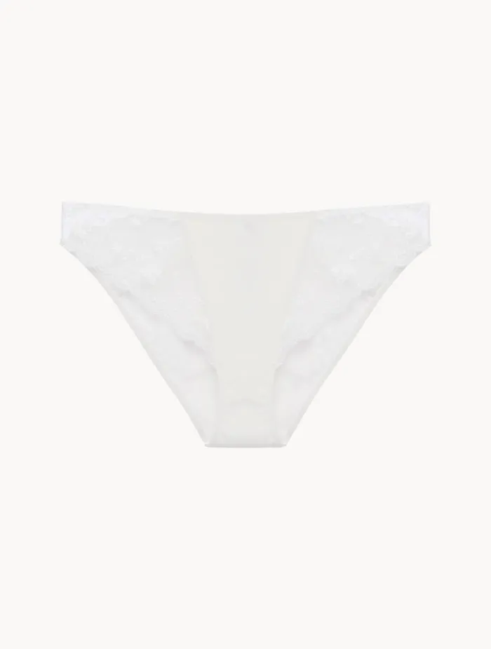 La Perla Briefs In Lys With Embroidered Tulle Women Midrise