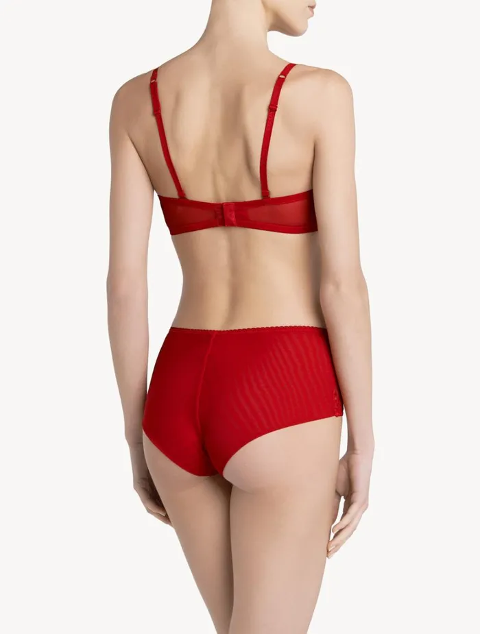 La Perla Luxury Lace Bandeau Bra In Red Women Bandeau