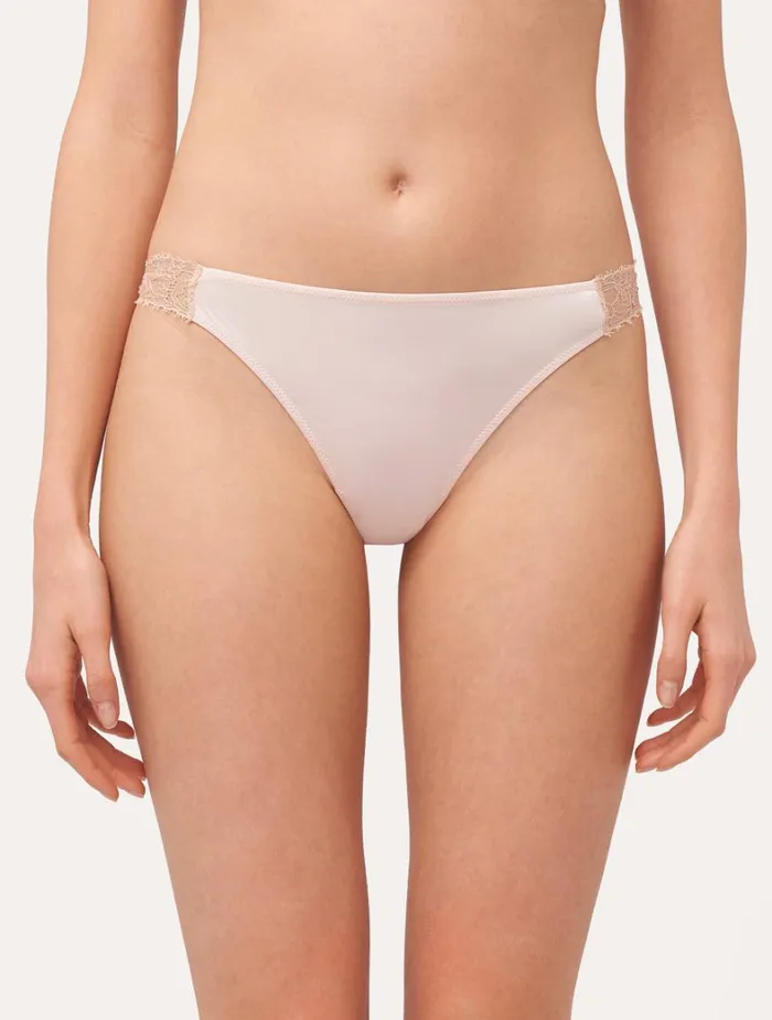 La Perla Luxury Lace Thong In Pink Women G String and Thong