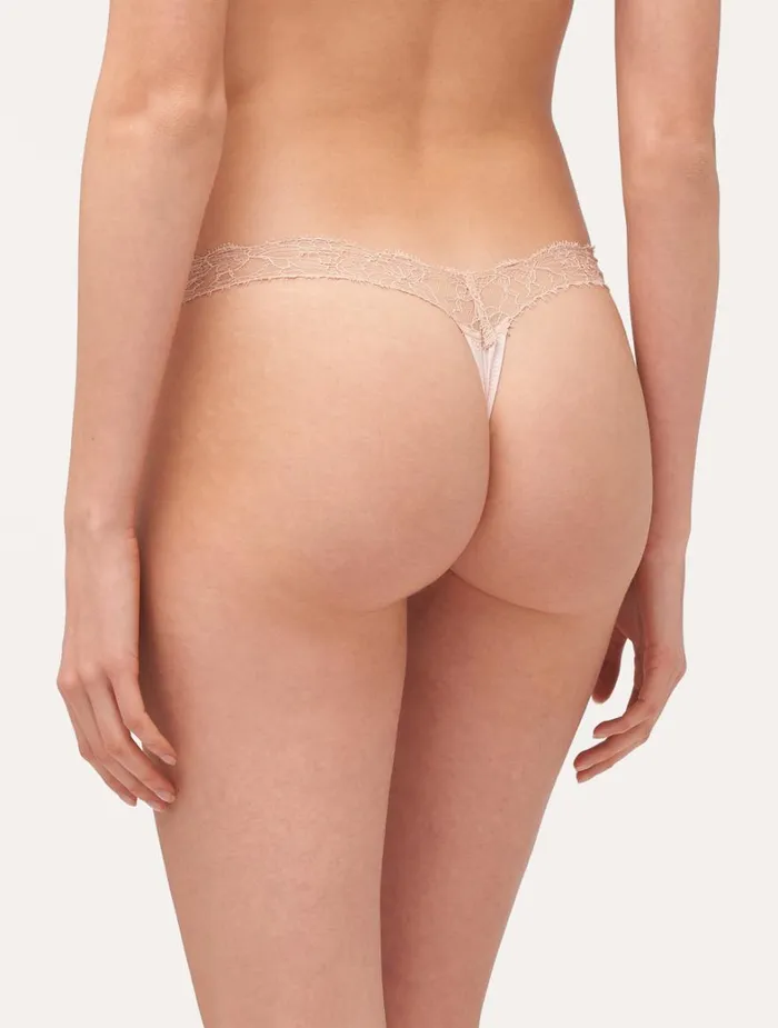 La Perla Luxury Lace Thong In Pink Women G String and Thong