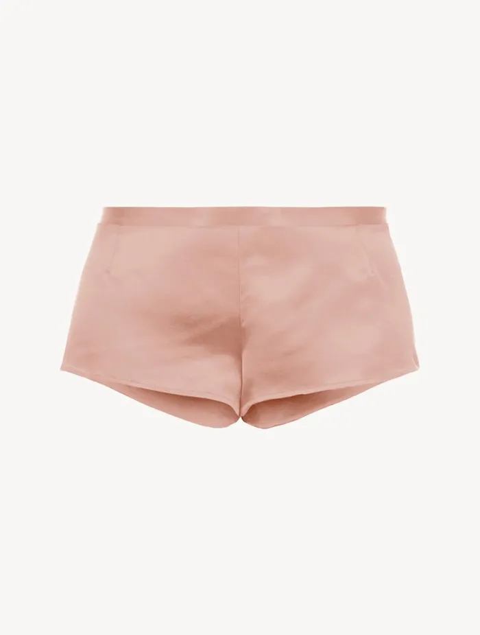 La Perla Luxury Silk Pajama Shorts In Powder Pink Women Pajamas