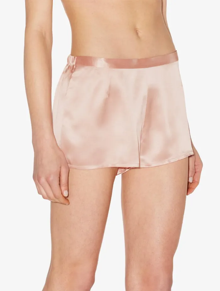 La Perla Luxury Silk Pajama Shorts In Powder Pink Women Pajamas