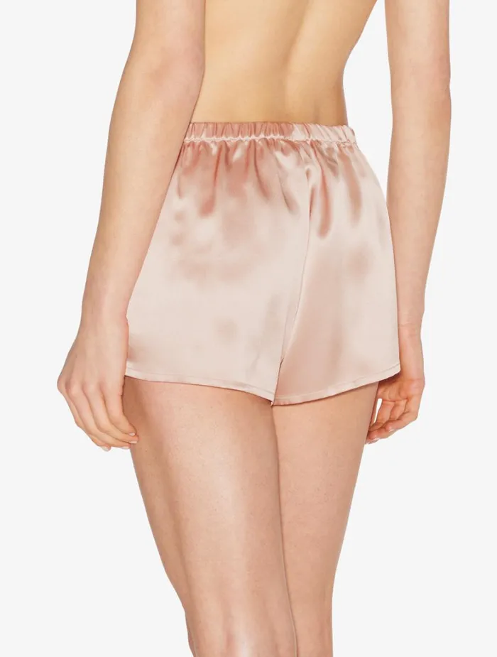 La Perla Luxury Silk Pajama Shorts In Powder Pink Women Pajamas