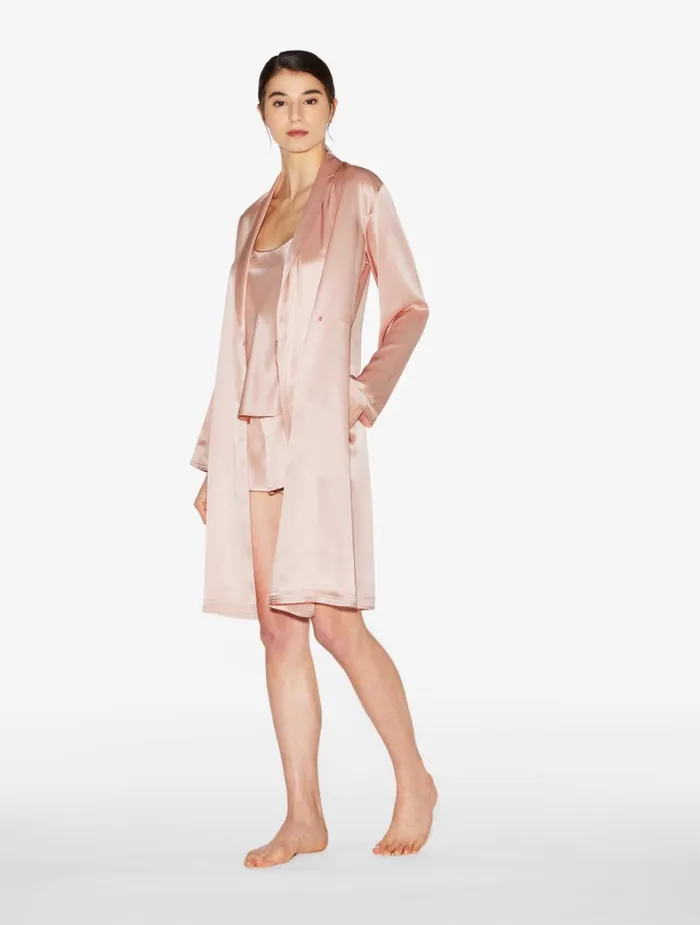 La Perla Luxury Silk Pajama Shorts In Powder Pink Women Pajamas