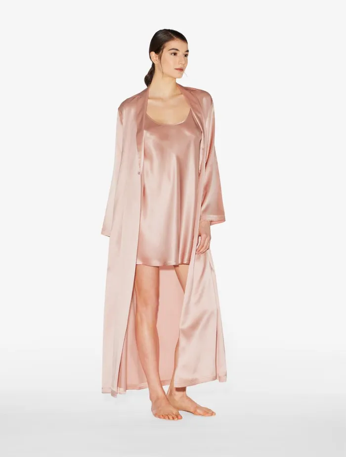 La Perla Powder Pink Silk Short Slip Women Loungewear