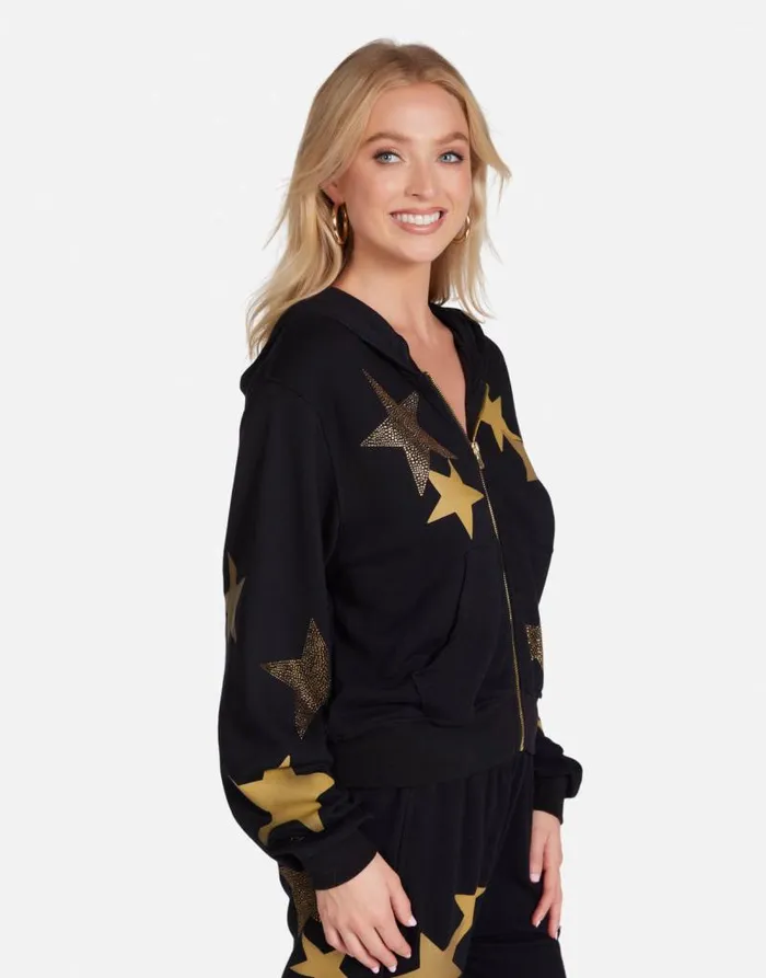 Lachelle Gold Crystal Multi Stars Black Women Lauren Moshi Long Sleeve