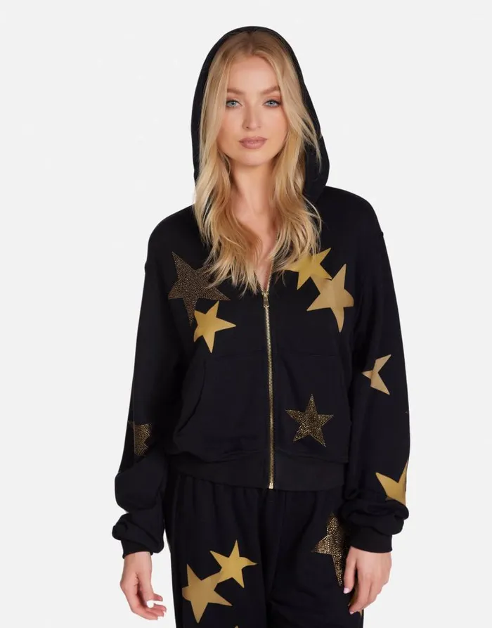 Lachelle Gold Crystal Multi Stars Black Women Lauren Moshi Long Sleeve