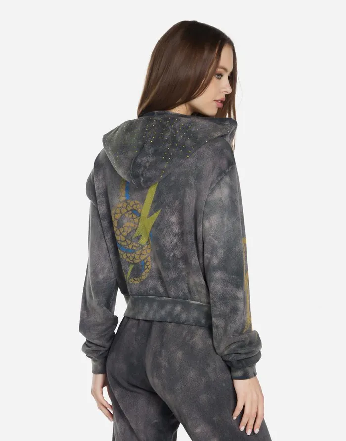 Lachelle Lightning Snake Sunfade Onyx Women Lauren Moshi Hoodies
