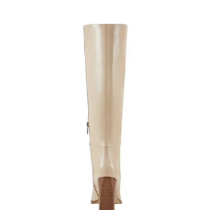 Lannie Dress Boot Light Natural Boots and Booties Marc Fisher Women