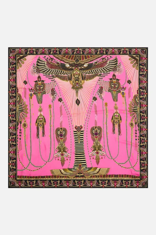 LARGE SQUARE SCARF SONG OF THE SCARAB Song Of The Scarab WomensMens Camilla Scarves