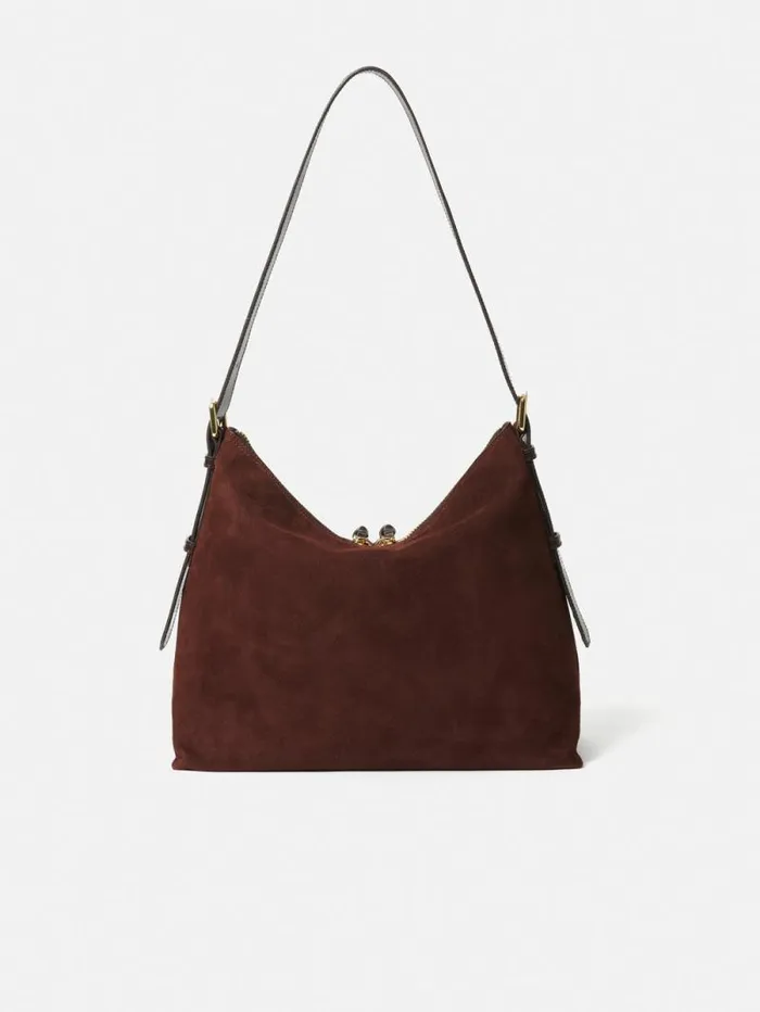 Large Trafalgar Shoulder Bag Burgundy Women Jigsaw Leather
