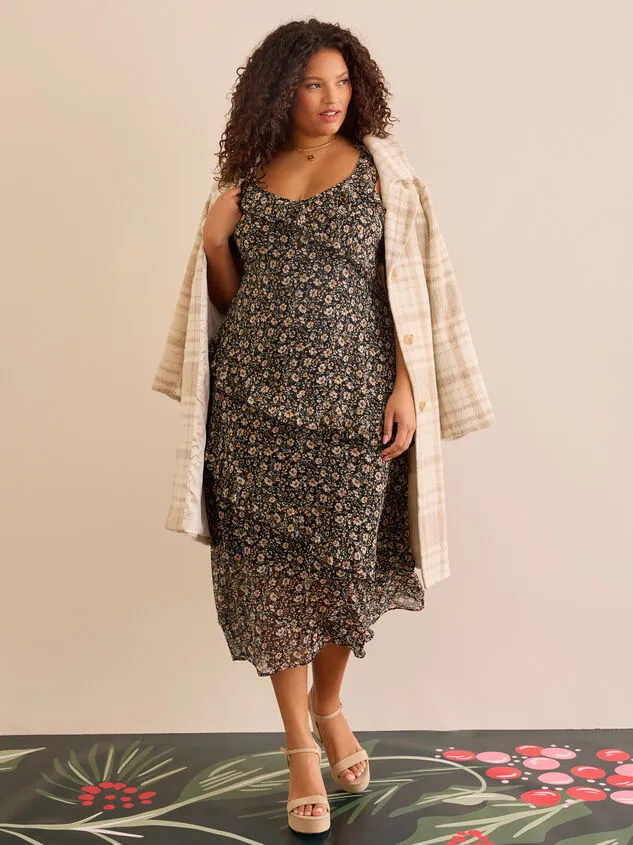 Laura Lee Floral Maxi Dress Blacktaupe Women Altar039d State Dresses