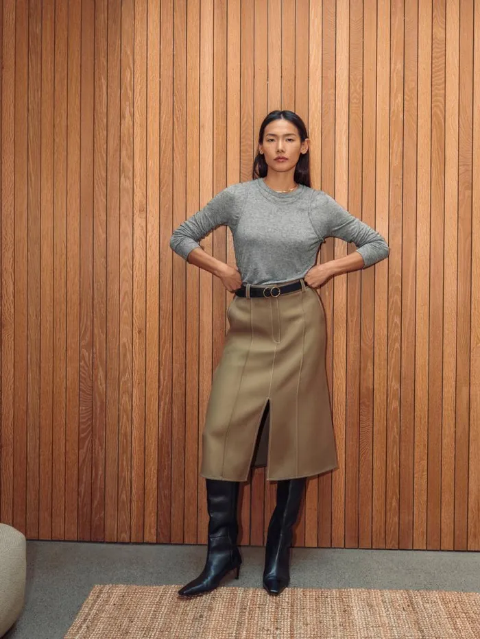 Layered 2in1 Top Grey Women Jigsaw Shirts and Tops