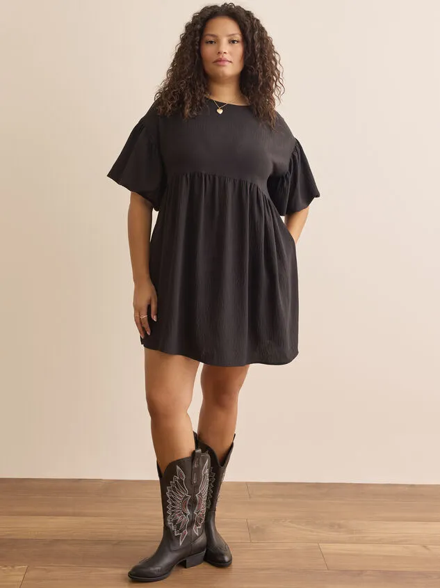 Leah Puff Sleeve Mini Dress Black Women Altar039d State Dresses