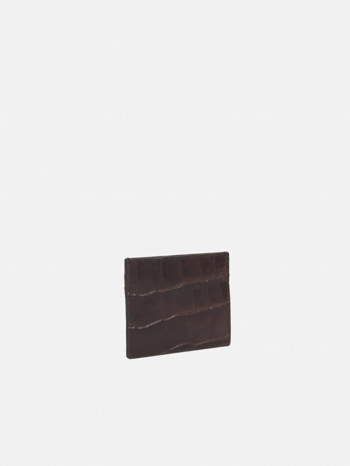 Leather Card Holder Chocolate Women Jigsaw Bags